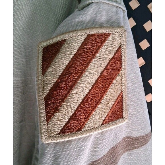 US Army Desert Camo Infantry Jacket Sz Med Flag/ 3rd Infantry Division/Sergeant - Picture 7 of 14